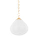 362-14-VB- Semilla 1-Light Pendant in Vintage Brass by Corbett Lighting