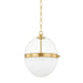 3815-AGB- Donnell 1-Light Pendant in Aged Brass by Hudson Valley