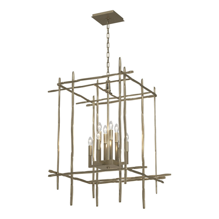 Tura 8-Light Large Chandelier in Soft Gold - 101317-SKT-84 by Hubbardton Forge