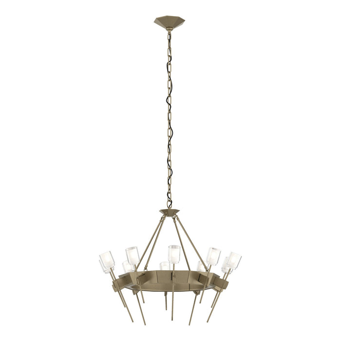 Echo 10-Light Circular Chandelier in Soft Gold - 101525-SKT-84-YC0369 by Hubbardton Forge