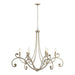 Bella 6 Arm Chandelier in Soft Gold - 105055-SKT-84 by Hubbardton Forge