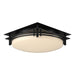 Banded Semi-Flush in Black - 124394-SKT-10-GG0097 by Hubbardton Forge