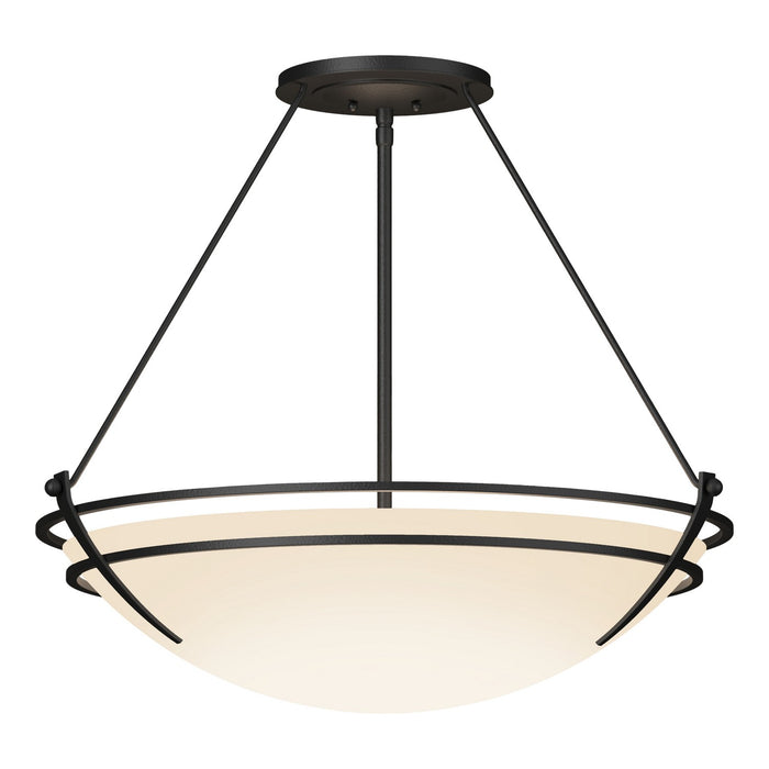 Presidio Tryne Large Semi-Flush in Black - 124442-SKT-10-GG0054 by Hubbardton Forge