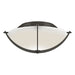 Compass Flush Mount in Dark Smoke - 124550-SKT-07-GG0098 by Hubbardton Forge