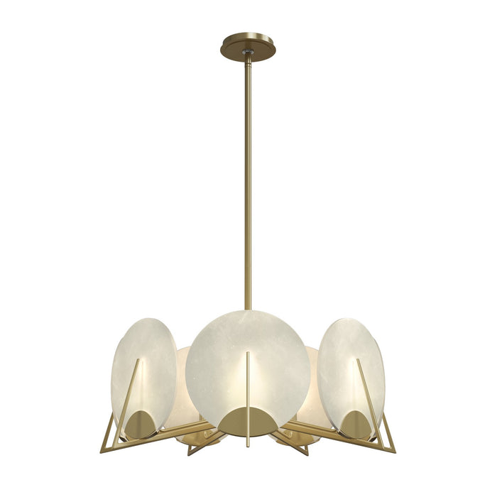 Callisto 7-Light Pendant in Modern Brass - 131059-SKT-MULT-86-AR by Hubbardton Forge