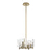 Arc 4-Light Semi-Flush/Pendant in Modern Brass - 131060-SKT-MULT-86-YR0719 by Hubbardton Forge