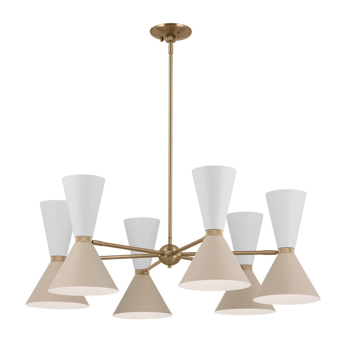 52566CPZGRG- Phix 12-Light Chandelier in Champagne Bronze by Kichler Lighting