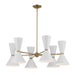 52566CPZWH - Phix 12 Light Chandelier in Champagne Bronze by Kichler Lighting