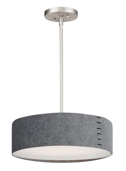 10224GYSN- Prime LED Pendant in Satin Nickel by Maxim