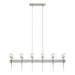 Echo 12-Light Linear Pendant in Sterling - 131525-SKT-MULT-85-YC0369 by Hubbardton Forge