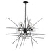 Griffin Starburst Pendant in Black - 131590-SKT-MULT-10-ZM0709 by Hubbardton Forge