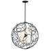 Olympus Orb Pendant in Black - 131602-SKT-MULT-10-GG0677 by Hubbardton Forge