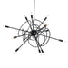 Olympus 12-Light Starburst Pendant in Black - 131604-SKT-MULT-10 by Hubbardton Forge