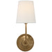 TOB 2007HAB-L - Vendome 1-Light Wall Sconce in Hand-Rubbed Antique Brass by Visual Comfort Signature