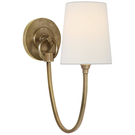 TOB 2125HAB-L - Reed 1-Light Wall Sconce in Hand-Rubbed Antique Brass by Visual Comfort Signature