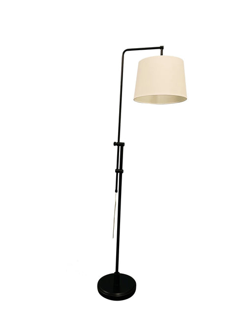 CR700-BLK- Crown Point 1-Light Floor Lamp in Black by House of Troy