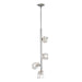 Gatsby 4-Light Vertical Pendant in Sterling - 131612-SKT-MULT-85-CR by Hubbardton Forge