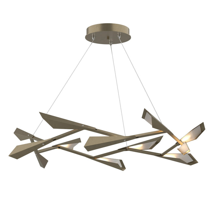 Quill Large LED Pendant in Soft Gold - 135005-LED-STND-84 by Hubbardton Forge