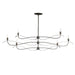 Willow 6-Light Large Chandelier in Dark Smoke - 136352-SKT-MULT-07 by Hubbardton Forge