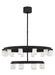 LED Chandelier in Nightshade Black