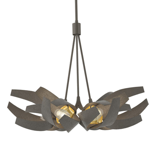 Corona Brass Accent Pendant in Dark Smoke - 136502-SKT-MULT-07-BR-YE0352 by Hubbardton Forge