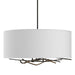 Brindille Drum Shade Pendant in Dark Smoke - 137665-SKT-MULT-07-SF2201 by Hubbardton Forge