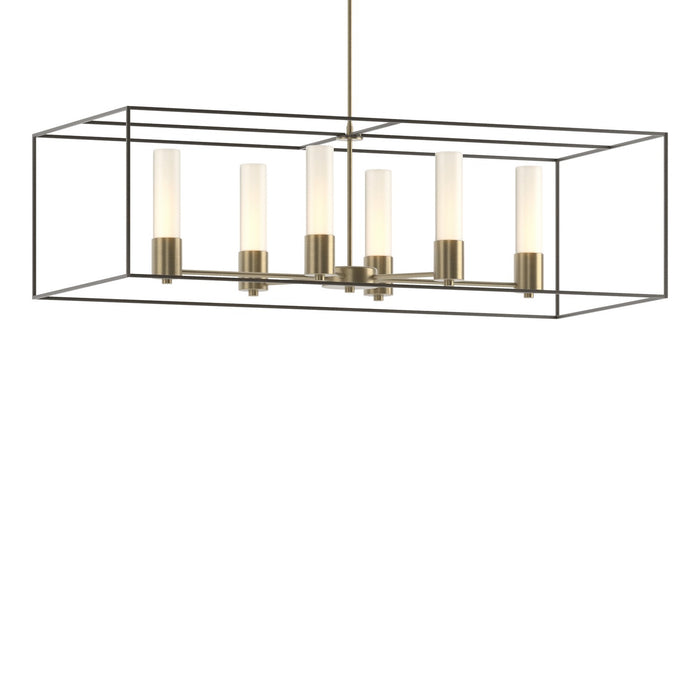 Portico Pendant in Soft Gold with Dark Smoke Accent - 138940-SKT-MULT-84-07-GG0392 by Hubbardton Forge