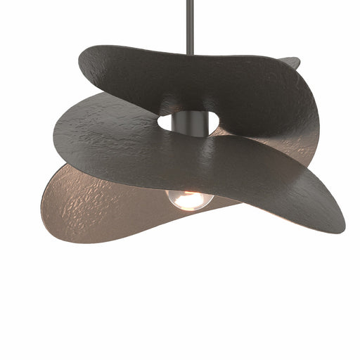 Hibiscus Small Pendant in Dark Smoke - 139450-SKT-MULT-07 by Hubbardton Forge