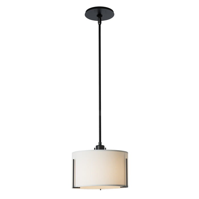 Exos Small Single Shade Pendant in Black - 139590-SKT-MULT-10-SF1099 by Hubbardton Forge