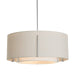 Exos Double Shade Pendant in Dark Smoke - 139605-SKT-MULT-07-SF1590-SE2290 by Hubbardton Forge