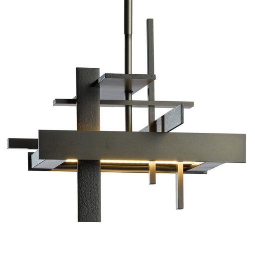 Planar Small LED Pendant in Dark Smoke - 139718-LED-MULT-07 by Hubbardton Forge