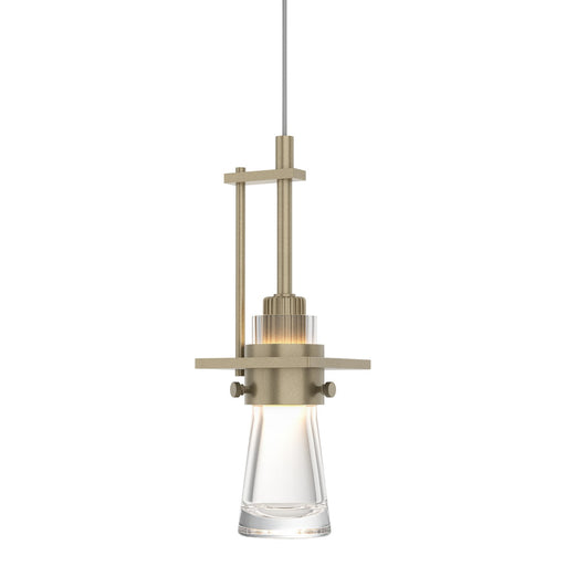 Erlenmeyer Low Voltage Mini Pendant in Soft Gold - 161060-SKT-STND-84-ZM0343 by Hubbardton Forge