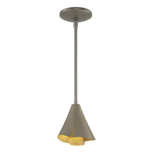 Mobius Steel Shade Mini Pendant in Dark Smoke - 184500-SKT-MULT-07 by Hubbardton Forge