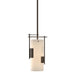 Fullered Impressions Mini Pendant in Bronze - 185400-SKT-MULT-05-GG0075 by Hubbardton Forge