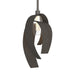 Corona Large Mini Pendant in Dark Smoke - 186530-SKT-MULT-07-YE0377 by Hubbardton Forge