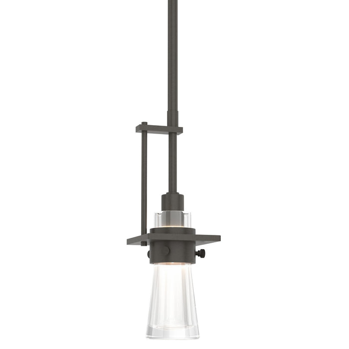 Erlenmeyer Small Mini Pendant in Dark Smoke - 187100-SKT-MULT-07-ZM0343 by Hubbardton Forge