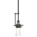 Erlenmeyer Small Mini Pendant in Dark Smoke - 187100-SKT-MULT-07-ZM0343 by Hubbardton Forge