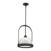 Atlas Small Pendant in Black with Vintage Platinum Accent - 187462-SKT-MULT-10-82 by Hubbardton Forge