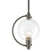 Pluto Mini Pendant in Dark Smoke - 188700-SKT-MULT-07-ZM0436 by Hubbardton Forge