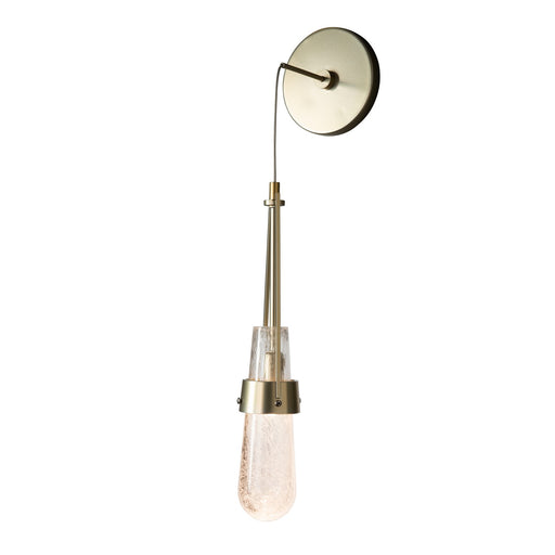 Link Blown Glass Low Voltage Sconce in Modern Brass - 201392-SKT-86-YG0434 by Hubbardton Forge