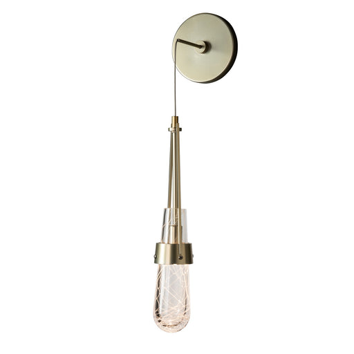 Link Blown Glass Low Voltage Sconce in Modern Brass - 201392-SKT-86-YJ0434 by Hubbardton Forge