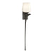 Antasia Single Glass 1 Light (Right Side) Sconce in Dark Smoke - 204710-SKT-RGT-07-GG0236 by Hubbardton Forge