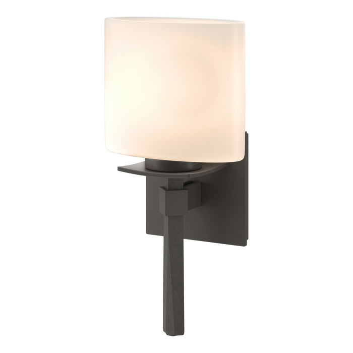 Beacon Hall Ellipse Glass Sconce in Dark Smoke - 204820-SKT-07-GG0182 by Hubbardton Forge