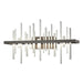 Cityscape LED Sconce in Dark Smoke with Vintage Platinum Accent - 207915-LED-07-82 by Hubbardton Forge