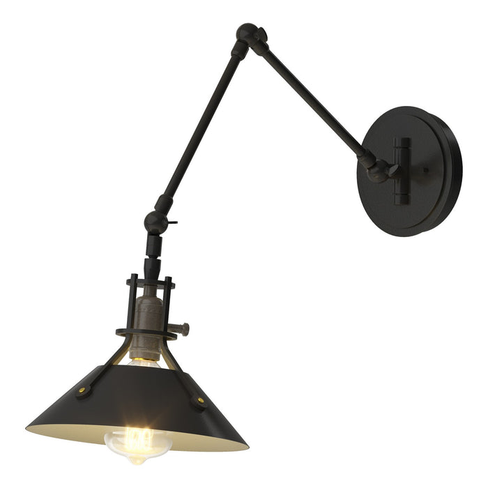 Henry Sconce in Black with Black Accent - 209320-SKT-10-10 by Hubbardton Forge