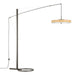 Disq Arc LED Floor Lamp in Dark Smoke - 234510-LED-07-SG1970 by Hubbardton Forge