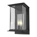 Kingston Outdoor Medium Sconce in Coastal Black with Translucent Vintage Platinum Accent - 304840-SKT-80-81-ZM0076 by Hubbardton Forge