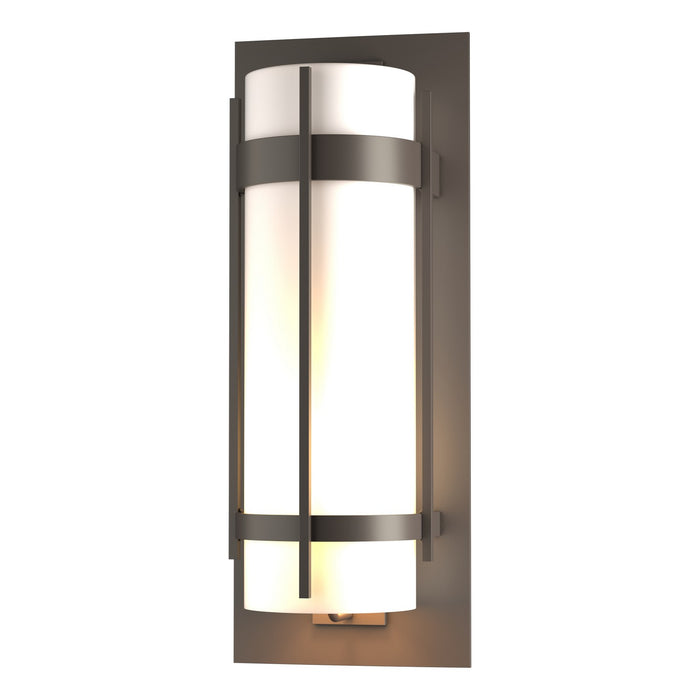 Banded Extra Large Outdoor Sconce in Coastal Dark Smoke - 305895-SKT-77-GG0240 by Hubbardton Forge