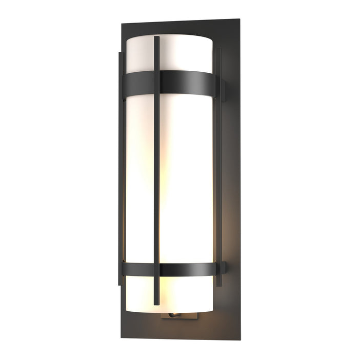 Banded Extra Large Outdoor Sconce in Coastal Black - 305895-SKT-80-GG0240 by Hubbardton Forge