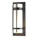 Banded Extra Large Outdoor Sconce in Coastal Black - 305895-SKT-80-GG0240 by Hubbardton Forge